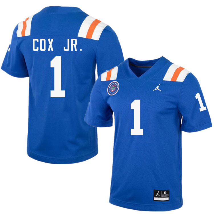 Brenton Cox Jr. Florida Jersey,Florida Gators #1 Brenton Cox Jr. Jersey Youth Uniforms-Retro Royal